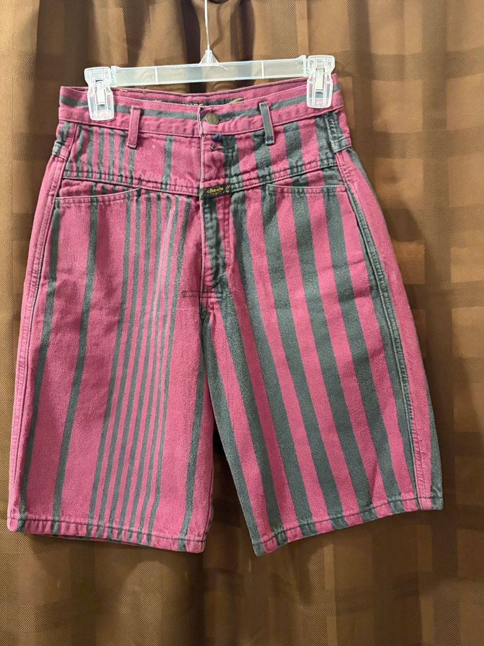 Vintage Marithe Francois Girbaud Striped Shorts Y2K
